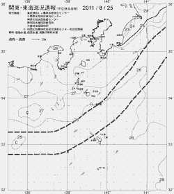 一都三県漁海況速報、関東・東海海況速報(2011/08/25)