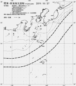 一都三県漁海況速報、関東・東海海況速報(2011/08/27)