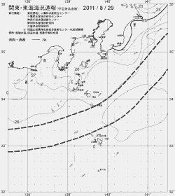一都三県漁海況速報、関東・東海海況速報(2011/08/29)