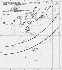 一都三県漁海況速報、関東・東海海況速報(2011/08/30)