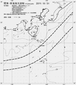 一都三県漁海況速報、関東・東海海況速報(2011/08/31)