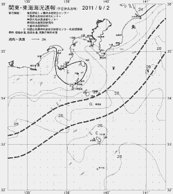 一都三県漁海況速報、関東・東海海況速報(2011/09/02)
