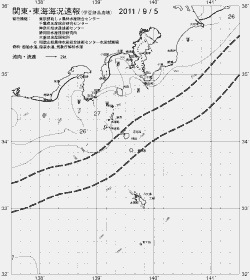 一都三県漁海況速報、関東・東海海況速報(2011/09/05)