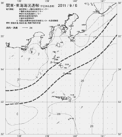 一都三県漁海況速報、関東・東海海況速報(2011/09/06)