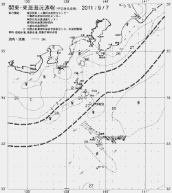 一都三県漁海況速報、関東・東海海況速報(2011/09/07)