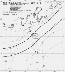 一都三県漁海況速報、関東・東海海況速報(2011/09/08)