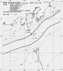 一都三県漁海況速報、関東・東海海況速報(2011/09/10)