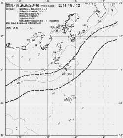 一都三県漁海況速報、関東・東海海況速報(2011/09/12)