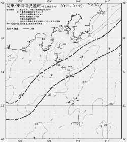 一都三県漁海況速報、関東・東海海況速報(2011/09/19)