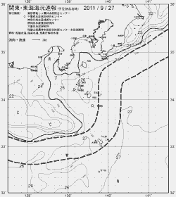 一都三県漁海況速報、関東・東海海況速報(2011/09/27)
