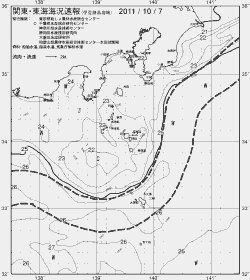 一都三県漁海況速報、関東・東海海況速報(2011/10/07)