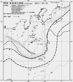 一都三県漁海況速報、関東・東海海況速報(2011/10/08)