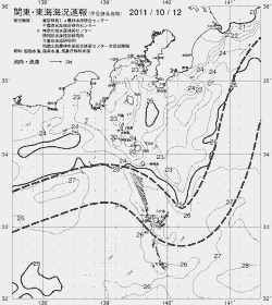 一都三県漁海況速報、関東・東海海況速報(2011/10/12)