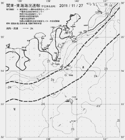一都三県漁海況速報、関東・東海海況速報(2011/11/27)