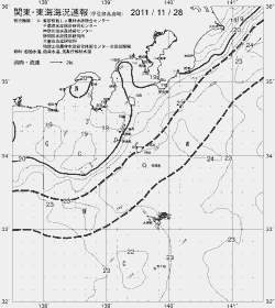 一都三県漁海況速報、関東・東海海況速報(2011/11/28)