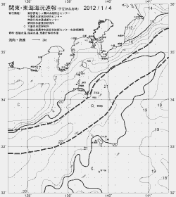 一都三県漁海況速報、関東・東海海況速報(2012/01/04)