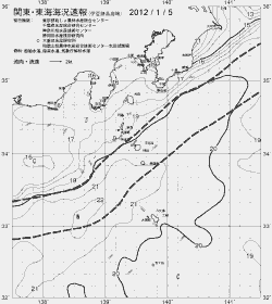 一都三県漁海況速報、関東・東海海況速報(2012/01/05)