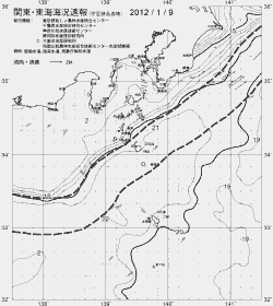 一都三県漁海況速報、関東・東海海況速報(2012/01/09)