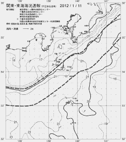 一都三県漁海況速報、関東・東海海況速報(2012/01/11)