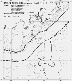 一都三県漁海況速報、関東・東海海況速報(2012/01/12)