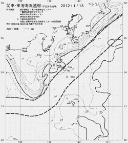 一都三県漁海況速報、関東・東海海況速報(2012/01/13)