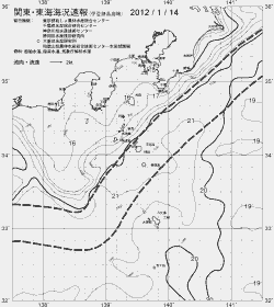 一都三県漁海況速報、関東・東海海況速報(2012/01/14)