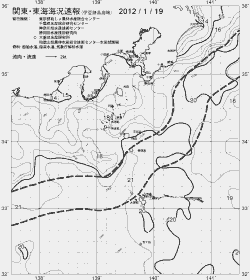 一都三県漁海況速報、関東・東海海況速報(2012/01/19)