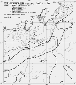 一都三県漁海況速報、関東・東海海況速報(2012/01/20)