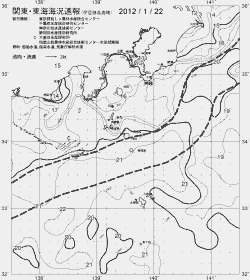 一都三県漁海況速報、関東・東海海況速報(2012/01/22)