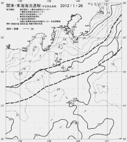 一都三県漁海況速報、関東・東海海況速報(2012/01/26)