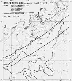 一都三県漁海況速報、関東・東海海況速報(2012/01/29)