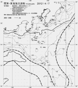 一都三県漁海況速報、関東・東海海況速報(2012/04/07)