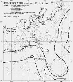 一都三県漁海況速報、関東・東海海況速報(2012/04/16)