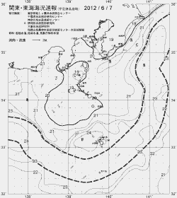 一都三県漁海況速報、関東・東海海況速報(2012/06/07)