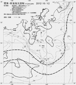 一都三県漁海況速報、関東・東海海況速報(2012/06/12)