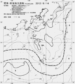 一都三県漁海況速報、関東・東海海況速報(2012/06/14)