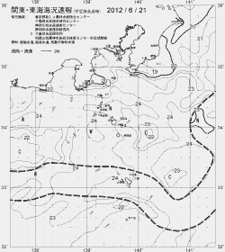一都三県漁海況速報、関東・東海海況速報(2012/06/21)