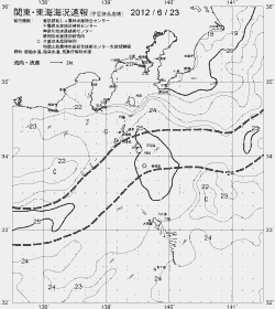 一都三県漁海況速報、関東・東海海況速報(2012/06/23)