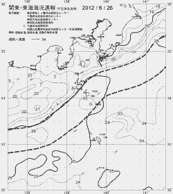 一都三県漁海況速報、関東・東海海況速報(2012/06/26)