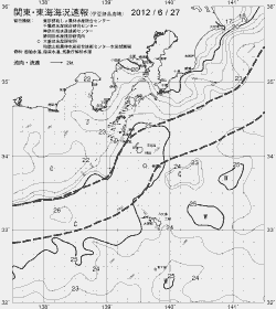一都三県漁海況速報、関東・東海海況速報(2012/06/27)