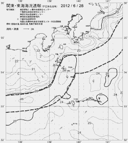 一都三県漁海況速報、関東・東海海況速報(2012/06/28)
