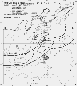 一都三県漁海況速報、関東・東海海況速報(2012/07/02)