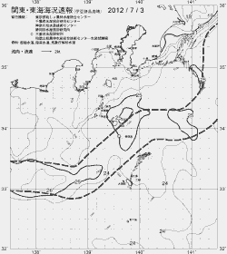 一都三県漁海況速報、関東・東海海況速報(2012/07/03)