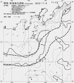一都三県漁海況速報、関東・東海海況速報(2012/07/04)