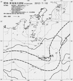一都三県漁海況速報、関東・東海海況速報(2012/07/10)