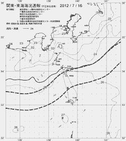 一都三県漁海況速報、関東・東海海況速報(2012/07/16)