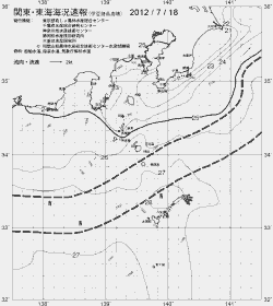 一都三県漁海況速報、関東・東海海況速報(2012/07/18)