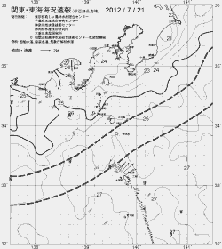 一都三県漁海況速報、関東・東海海況速報(2012/07/21)