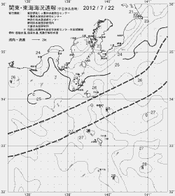 一都三県漁海況速報、関東・東海海況速報(2012/07/22)