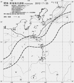 一都三県漁海況速報、関東・東海海況速報(2012/07/25)